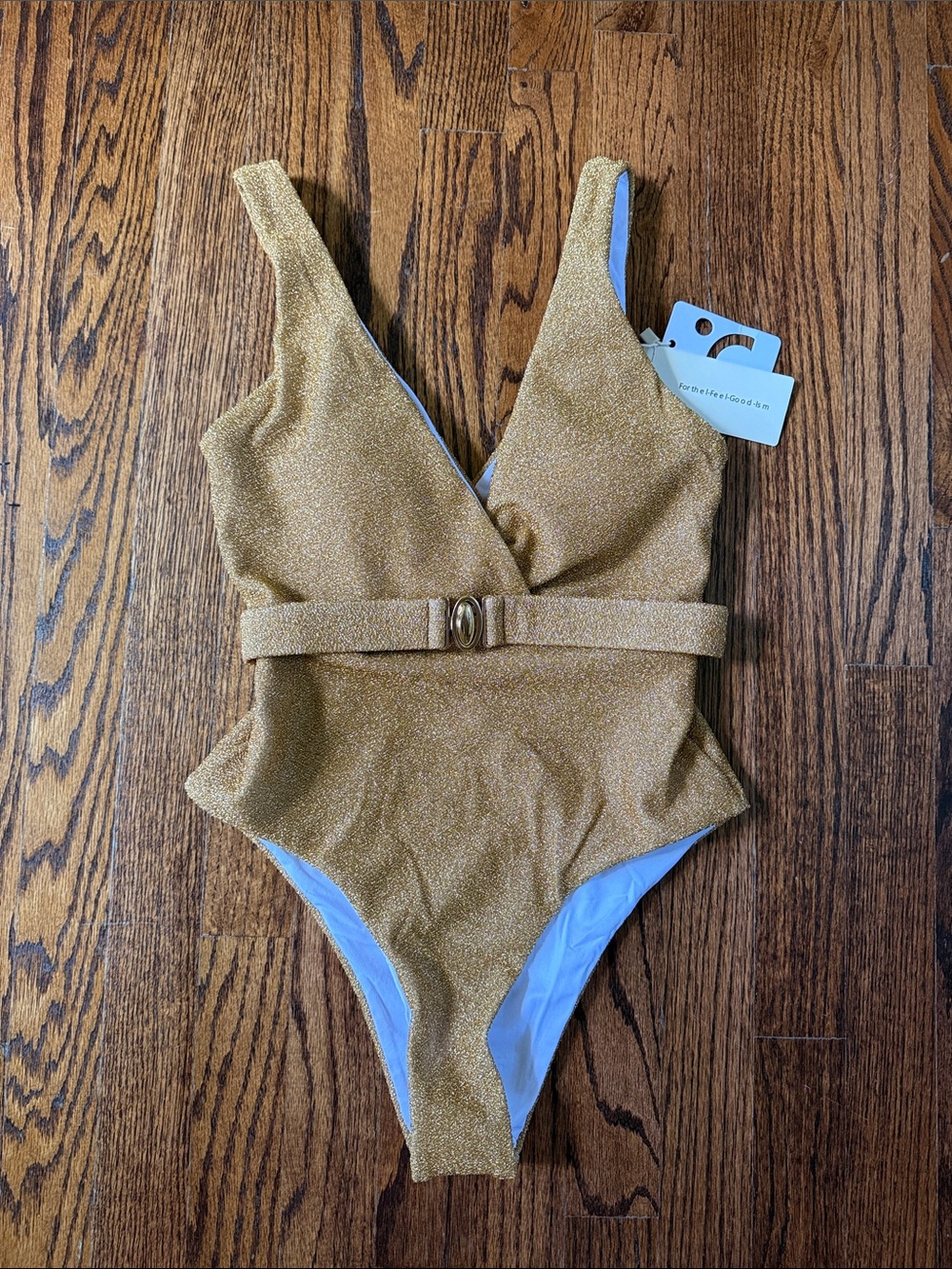 Commence belted one piece swimsuit